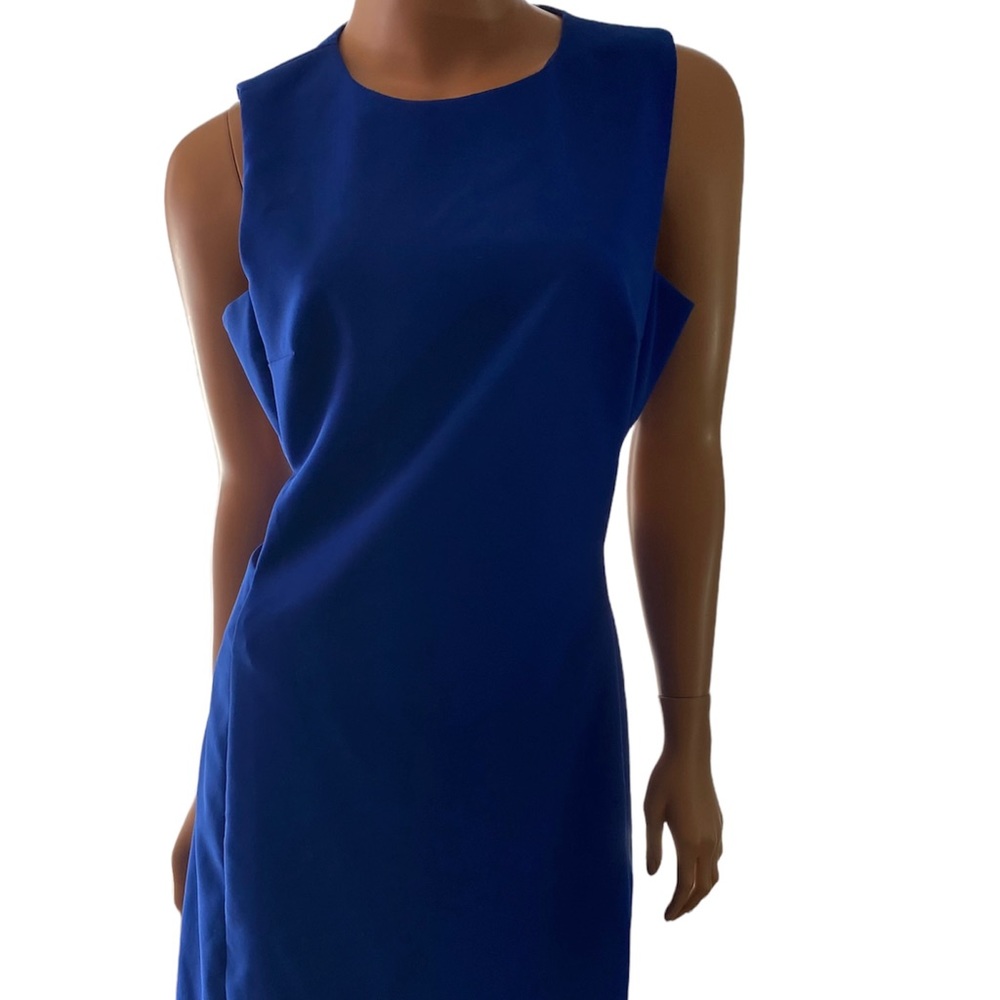 Bebe Dress Womens Size 8 Blue Cutout mid length